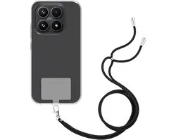 Just in Case coque avec cordon adaptée au Xiaomi 17 Coque avec cordon - Étui souple - Transparent