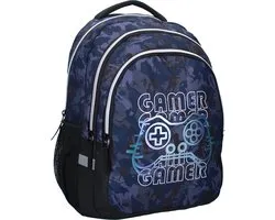 Studio V Game Crew Rugzak - Schooltas Jongens - 34,8 liter - 44 x 33 x 24 cm - Polyester - Blauw
