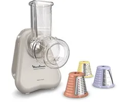 Moulinex Fresh Express DK853BE0 – Râpe électrique 3-en-1 – Système direct-serve – Ultra compact – 150 W – Coupe-légumes électrique