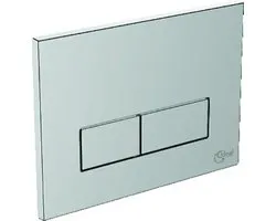 Ideal standard bedieningsplaat 23x17cm tweeknops chroom