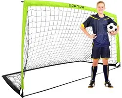 RUNBOW Kindervoetbaldoel met draagtas, draagbaar opvouwbaar voetbalnet voor achtertuintraining, indoor/outdoor gebruik voor jongeren en volwassenen