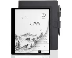 Lipa ET10 Ereader 10 inch – 64 GB – 4GB RAM - Plus de langues – Ebook & Livre audio – Liseuse pour ebooks – Avec Google Playstore – Avec étui et stylet – E-ink – Notes possibles