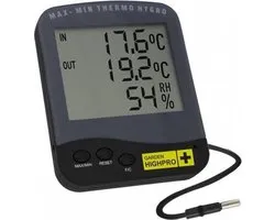 Thermo/Hygro meter garden HighPro PREMIUM Temperatuur IN/OUT - RH luchtvochtigheid inclusief sensor.