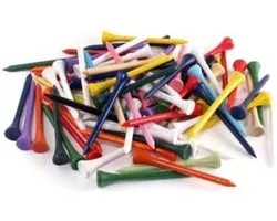 Tees de couleur Legend 54 mm 100 pcs