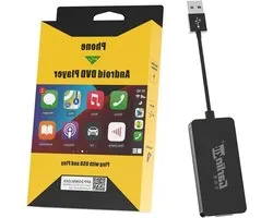 Android Auto & Carplay adapter voor Android Car Screen - Android 4.4.2+ Systeem - APK moet geïnstalleerd - Mirroring - Google - SIRI - Online Upgrade - Zwart Carplay Dongle