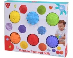 Playgo Balles Texturées Rainbow - 6 Pcs