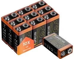 Uniross Industrial Alkaline 9V 10 pack