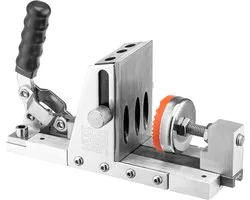 Kos Design Boormal - Pocket Hole Jig - Pocket Hole Schroeven - Pocket Boormal - Pocket boring mal - Schuin Boren - Hout Blind Verbinden - Metaal Ontwerp - Onzichtbare Verbinding