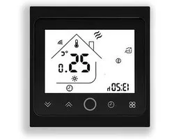 002 Series Wi-Fi Thermostat - Programmable Touch Screen Thermostat for Heating or Air Conditioning - Remote Control from Mobile Phone, Compatible with Alexa, Google Home and IFTTT