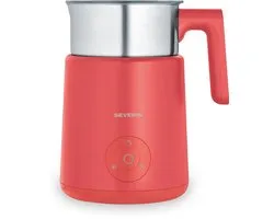 Severin SM 3595 Spuma Lite Inductie Melkopschuimer – Koraalrood – 400 ml – Warm & Koud Opschuimen – Chocoladefunctie