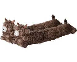 Home & Styling Deur Tochtrol - 2x - Koe - donkerbruin - tochtwering rol - deurstopper - 75 x 15 cm - tochtstrip - 1.5 kilo
