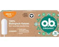 o.b. Organic Cotton Super 16 stuks