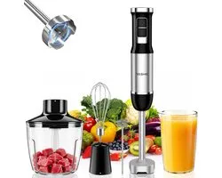 YASHE staafmixerset - 1000 W - 5-in-1 - zwart