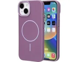Mobiparts Slim Line Case geschikt voor Apple iPhone 15 - MagSafe Imperial - Paars