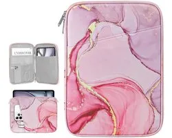 13 Inch Tablet Sleeve Bag Carrying Case for iPad Air 13" M3 M2, iPad Pro 13" M4 2024, i-Pad Pro 12.9", Galaxy Tab S10+ Plus/S9 FE+/S9+ Plus 12.4", reMarkable Paper Pro 11.8", Cloudy Pink