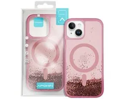 Colorful Magsafe Glitter Case for iPhone 11-Pink