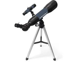 KIDYWOLF KIDYTELESCOPE Astronomische Telescoop voor Kinderen – 18x & 60x Vergroting, 50mm Lens, Tafelstatief, Kompas, Barlow Lens, 7+