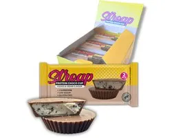 Stroap Melk Chocolade Cookie & Cream - Display (12 st à 42g) - Proteine repen - bars - glutenvrij - afvallen - chocolade - pindakaas