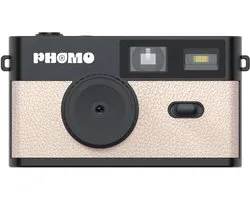 Phomo Digitale Camera - Retro Fotocamera - Compact Camera - 8MP - 4 Retrofilters - Flits - 8GB SD-kaart - USB-C - Beige