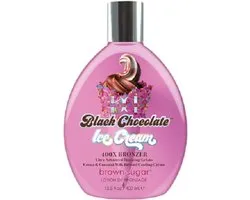 Brown Sugar Double Dark Black Chocolate Ice Cream - crème pour lit de bronzage - 400X bronzeurs - 400 ml