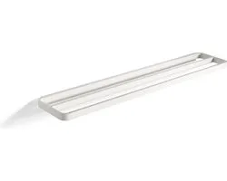 Zone Denmark Rim Handdoekbeugel 70 x 12,5 x 2,5 cm White - handdoekhouder - robuust gepoedercoat aluminium - badkamer accessoires - handdoekrek