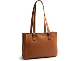 The Chesterfield Brand Ellsworth Schoudertas Leder 34 cm - Dames - cognac