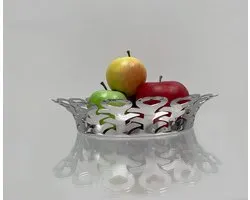 Alessi Vimini-RVS-Brood/Fruit-Mand-25cm