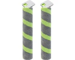 Ensemble de 2 Rouleaux de Brosse de Luxe Reserve - Compatible avec iRobot Roomba Max 705 Combo+ & Max 700 Series - 31 cm - Rouleau de Vadrouille Auto-Nettoyant - Gris/Vert