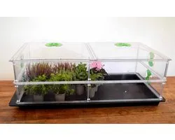 Propagator Vitopod 100W Verwarmde kweekbak Verwarmd met geïntegreerde groeilampen en thermostaat - 39 cm hoog