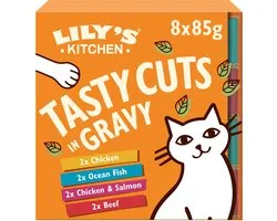 Tasty Cuts In Gravy - LILY'S KITCHEN - Multipack 8x85 Gram - Graanvrij, Natuurlijke Ingrediënten