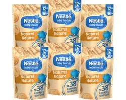 Nestlé Baby Biscuit Naturel - Babyvoeding Baby snacks 12m+ - 6 zakken x 180g