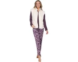 Pastunette Premium - Lounge Bodywarmer - Fleece - Teddy - Ecru - Maat M