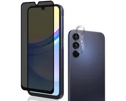 Cosensi - Galaxy A15 - Anti-Spy Screen Protector - 6.5 Inches - Glas - Scratch-Resistant - Voor Samsung Galaxy A15 - Model Galaxy A15-fk1+jtm1-P