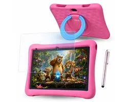 Tablette enfants 10 pouces – Tablet Kids – 96 GB - Tablette enfants – Tablette enfants à partir de 3 ans – Contrôle parental – Android 15 – Rose – Modèle 2026 - WiseQ