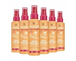 L’Oréal Paris Elvive Dream Lengths Heat Protect Hittespray - Lang, Beschadigd Haar - 230°C Hittebescherming - 6 x 150ml