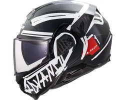 LS2 FF910 Advant II Tape Zwart Systeemhelm - Maat 3XL - Helm