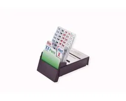Biddingbox Bridge Partner Luxe - Set van 4 stuks - Bridge - Kaartspel - kleur bordeaux - luxe kaarten van 100% plastic