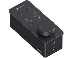 Fosi Audio SK02 – USB-C DAC en hoofdtelefoonversterker – 32bit/384kHz & DSD256 – Compacte Hi-Res audio adapter – ESS-chip