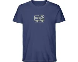 Funny T Shirt Men - Camper - Camping - Vacation - Blauw - XL