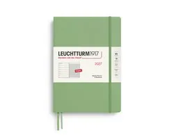 Leuchtturm1917 - 2027 - Weekly Planner & Notebook - B5 Composition 18x25cm - sage - hardcover