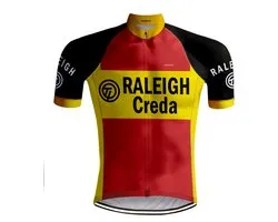 Retro Wielershirt TI-Raleigh rood - REDTED - XS
