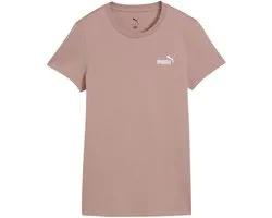 Puma T-shirt Dames ESS Small No.1 Logo Tee(s) brudny Roze - Maat L