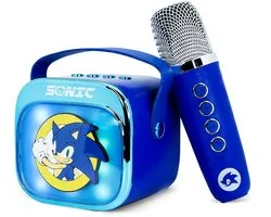 Sonic - Ensemble karaoké PopSing - Enceinte Bluetooth avec microphone sans fil - Éclairage LED