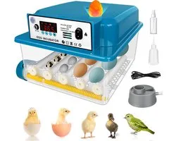 Incubateur - Entièrement automatique - 16 œufs - 220V EU - Bleu