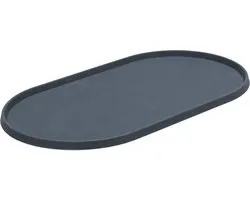 Designed by Lotte Set de table Oona - Bol de nourriture pour chien - Silicone - Anthracite - 45x25x1,5 cm
