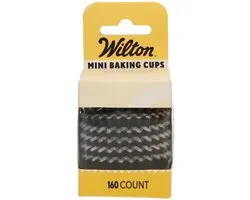 Wilton Mini Baking Cups Zwart set/160
