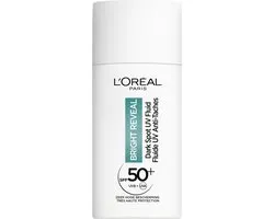 L'Oréal Bright Reveal Dark Spot UV Fluid Moisturizer avec SPF50+ - pour un teint plus éclatant - réduit et corrige les taches pigmentaires - 50 ml