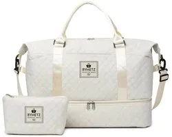 Set de Bagage à main 55 x 35 x 25 et 55 x 40 x 25 cm - Capacité maximale - Avec housse Smart pour valise - Sac de Bagage à main 55 x 35/40 x 25 cm - Trousse de toilette pratique incluse - Nieuwe format Transavia et KLM - Beige
