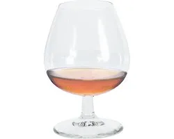 Excellent Houseware Cognac glazen - 4x stuks - glas - 350 ml - likeur glazen