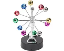 SnelShoppen - Newtons Cradle Pendulum Perpetuum Mobile Balans Ferris Wheel Desktop Decoratie Wetenschappelijk Solar Planet Schaal met USB Opladen